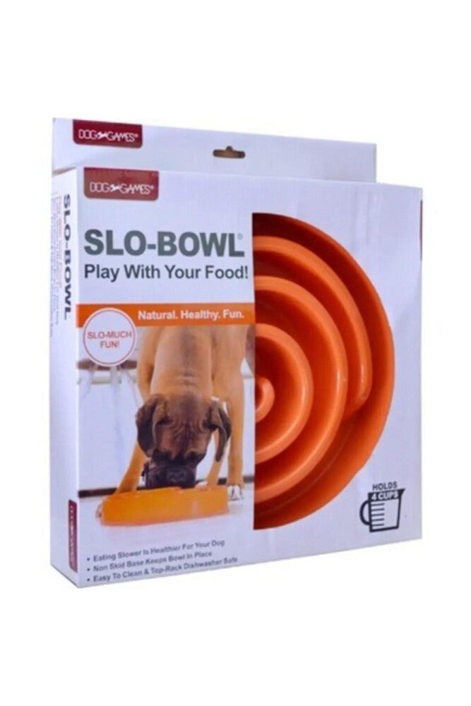 Dog Games Slo-bowl Yavaş Yemek İçin Köpek Mama Kabı TURUNCU | SRC: Barcode: 1677001417008